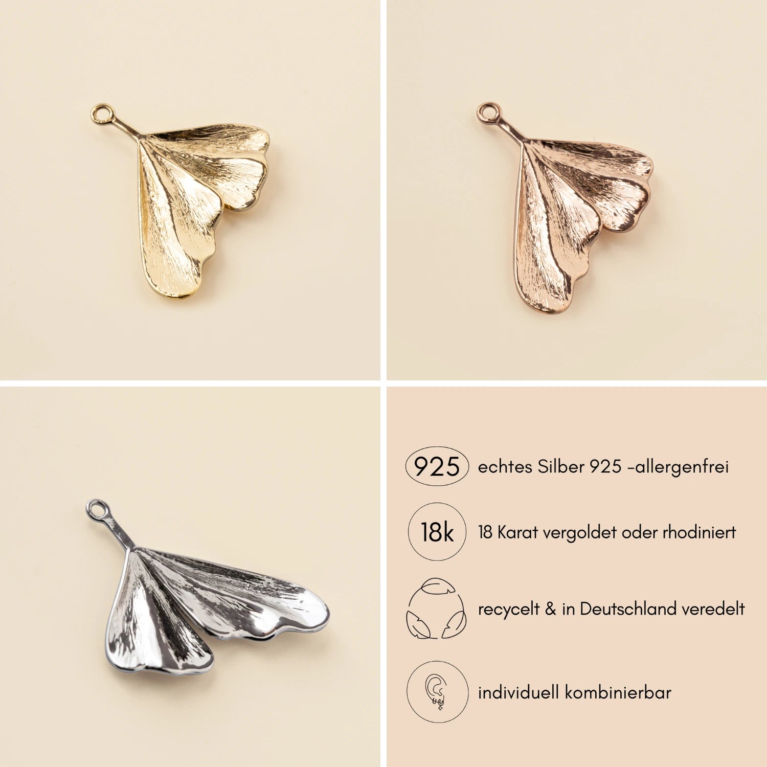 Anhaenger_charm_blatt_ginkgo_ginkgoblatt_wechseln_austauschbar_wandelbar_creole_ohrring_gold_silber_rosegold_Produktvorteil