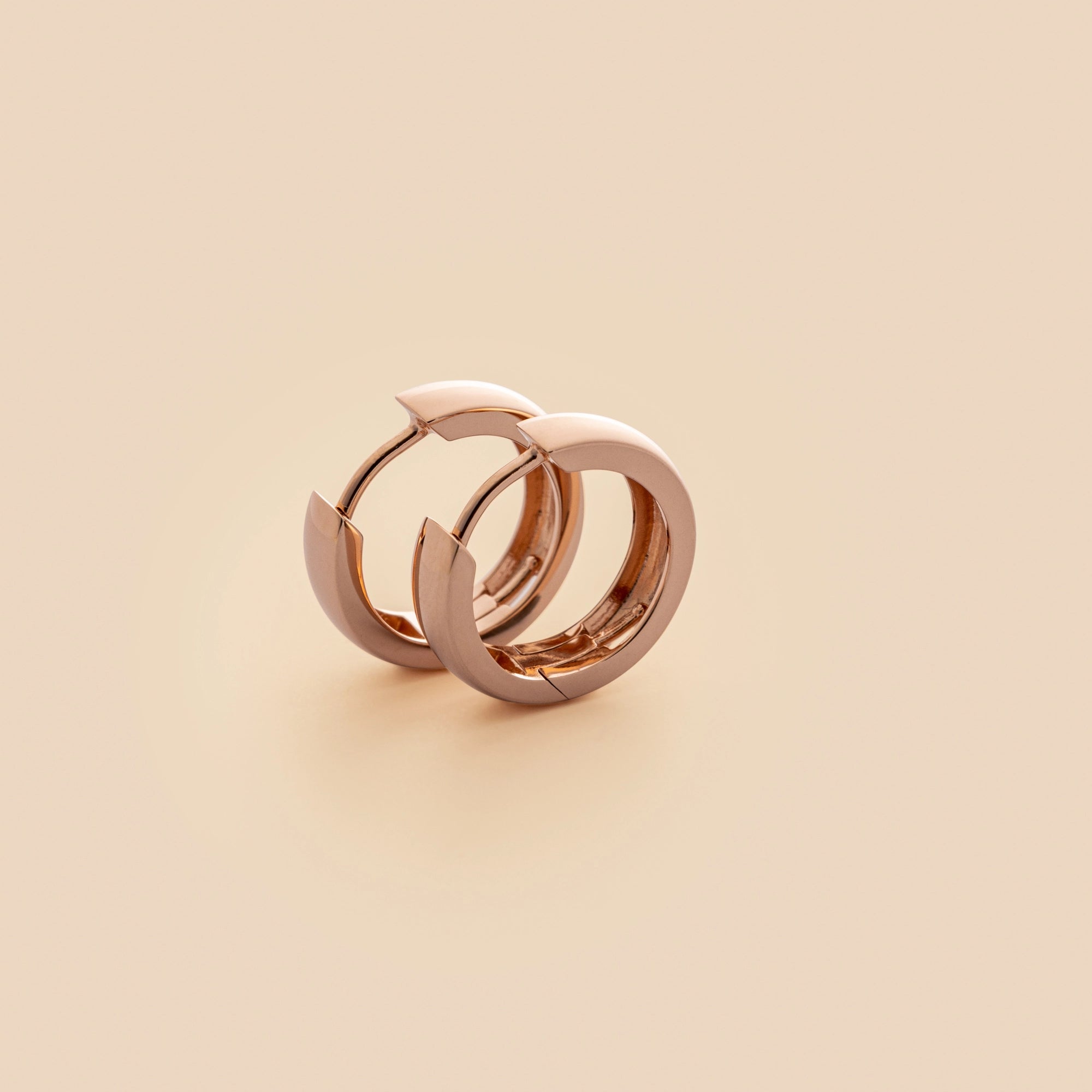 Breite Creole, 15mm Durchmesser, rosegold, für wandelbare Creolen, Ohrringe mit austauschbaren Anhängern