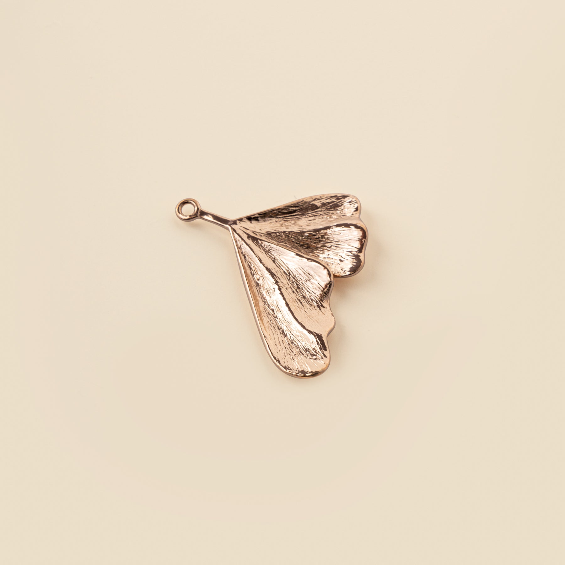 Marie Zali Ohrringe für wandelbare Creolen, austauschbarer Ginkgo Anhänger zum Wechseln