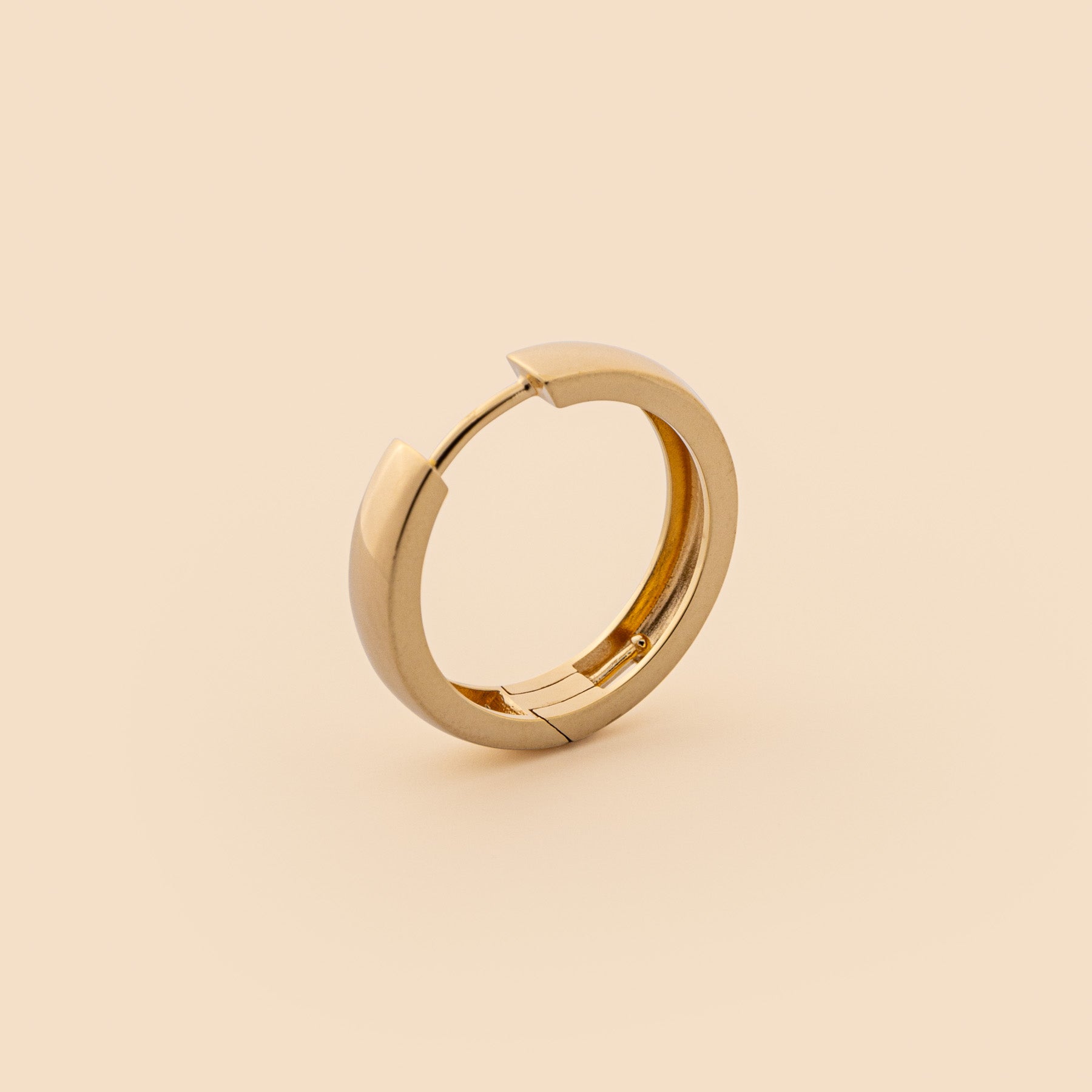 Breite Creole, 20mm Durchmesser, gold, für wandelbare Creolen, Ohrringe mit austauschbaren Anhängern