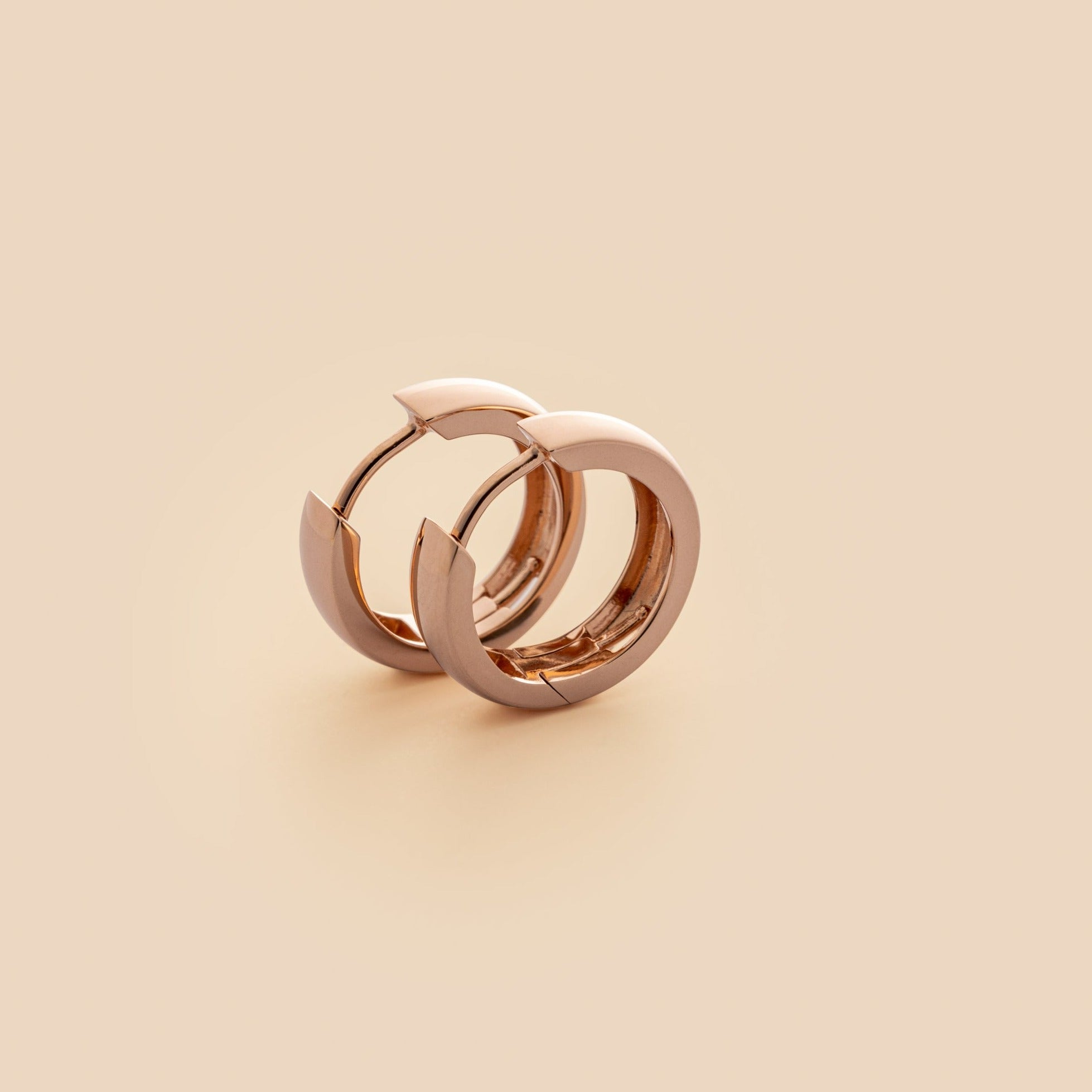 Breite Creole, 15mm Durchmesser, rosegold, für wandelbare Creolen, Ohrringe mit austauschbaren Anhängern