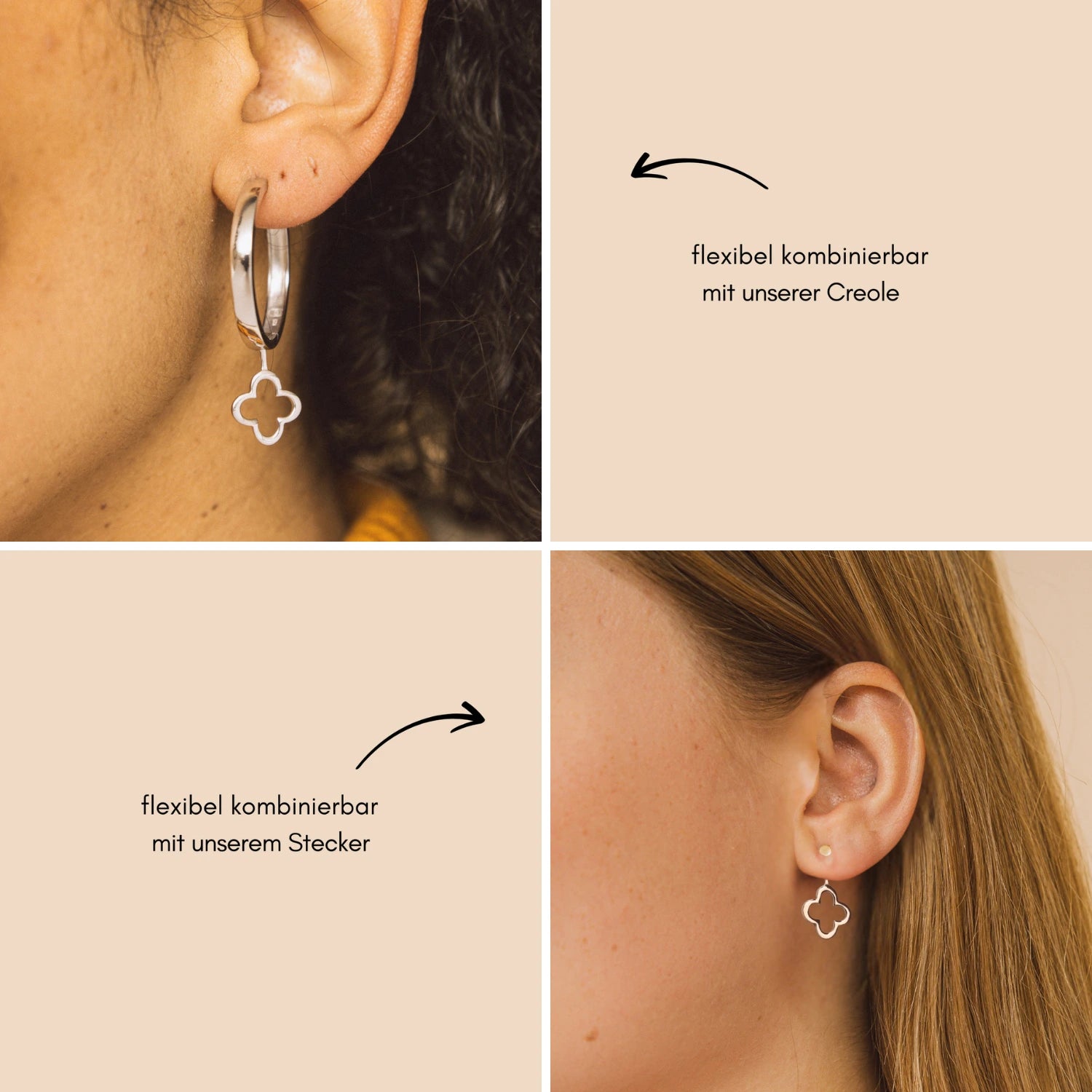 Anhaenger_charm_blatt_klee_kleeblatt_wechseln_austauschbar_wandelbar_creole_ohrring_rosegold_gold_silber_stecker_creole