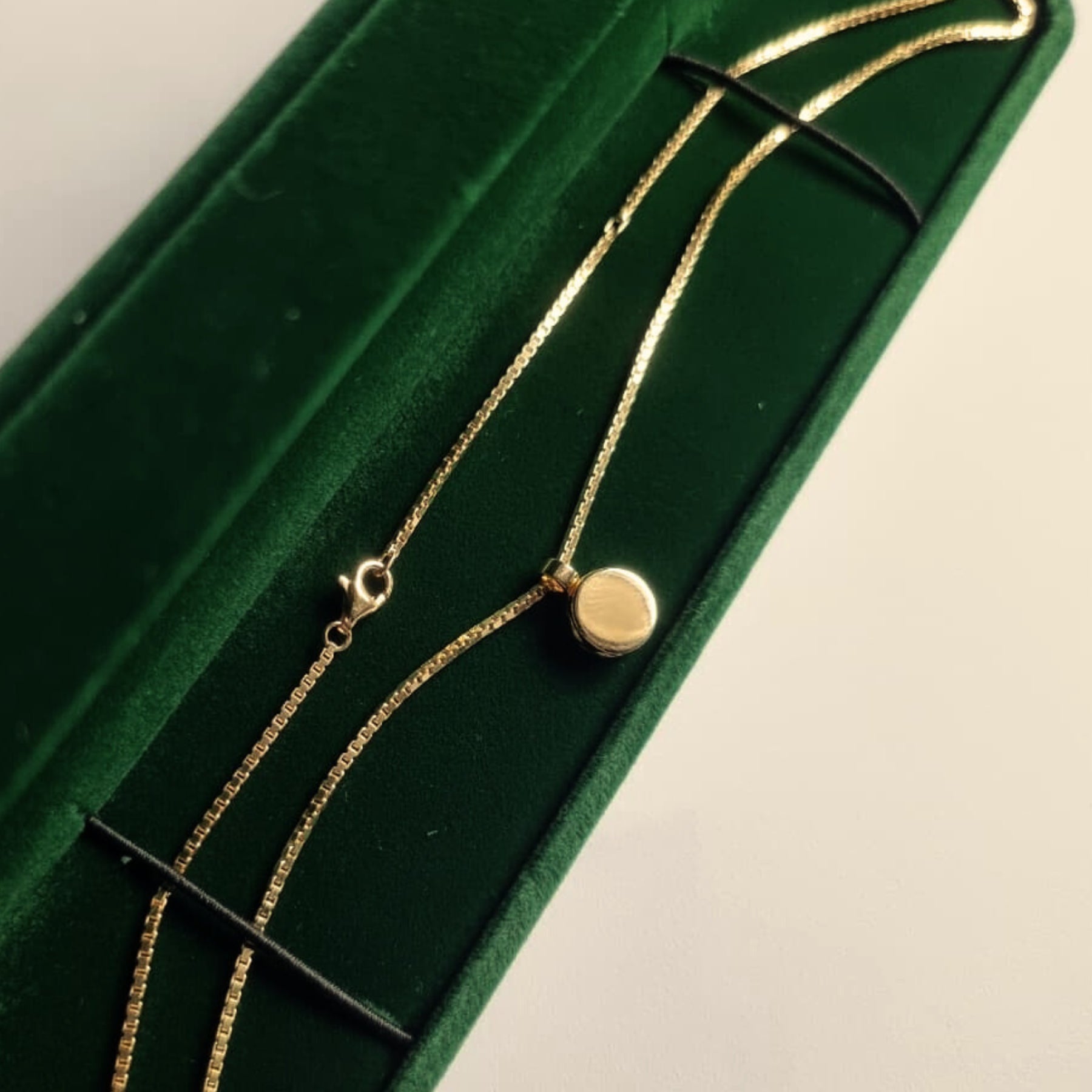 Kette Boxchain für wandelbares Medaillon