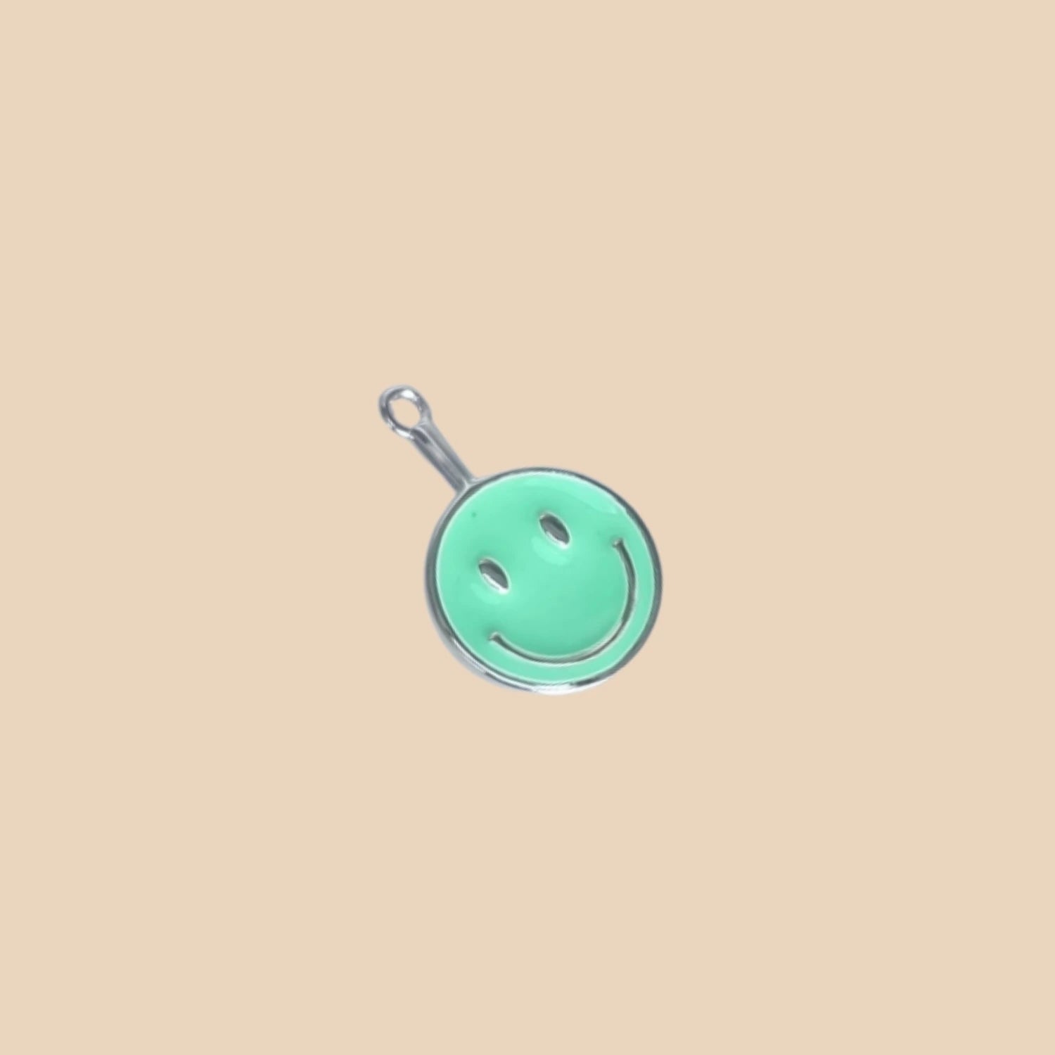 smiley_anhaenger_charm_gruen_rosa_set_fuer_wandelbare_Ohrringe_creolen_gruen