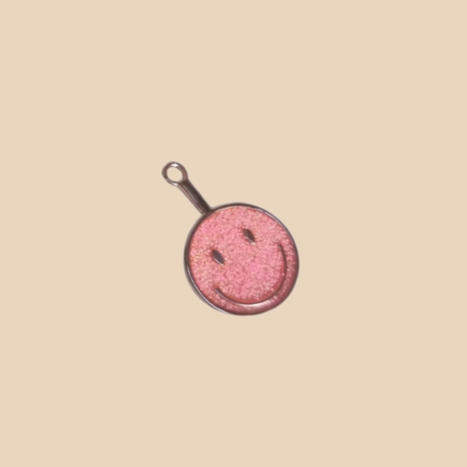 smiley_anhaenger_charm_gruen_rosa_set_fuer_wandelbare_Ohrringe_creolen_pink