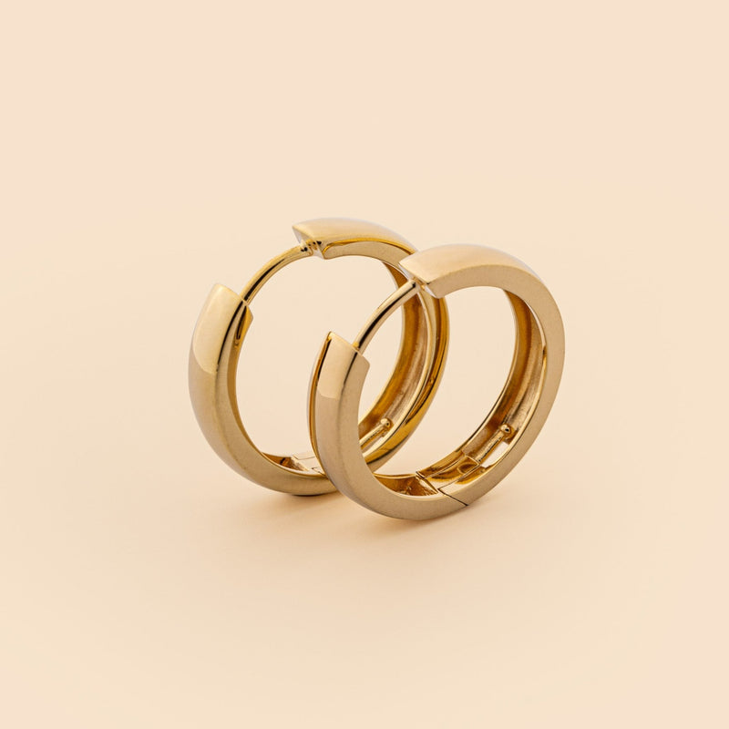 Breite Creole, 20mm Durchmesser, gold, für wandelbare Creolen, Ohrringe mit austauschbaren Anhängern