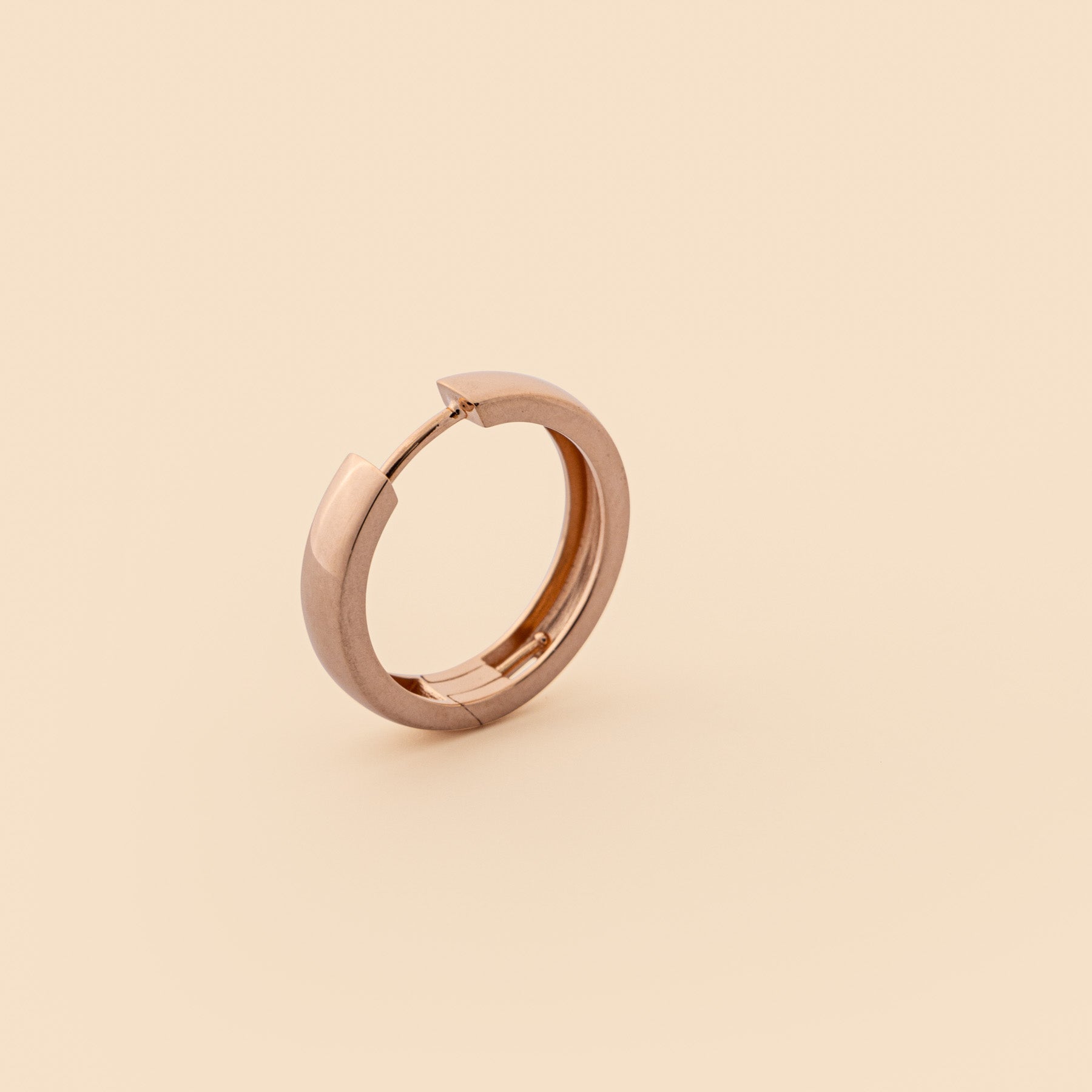 Breite Creole, 20mm Durchmesser, rosegold, für wandelbare Creolen, Ohrringe mit austauschbaren Anhängern